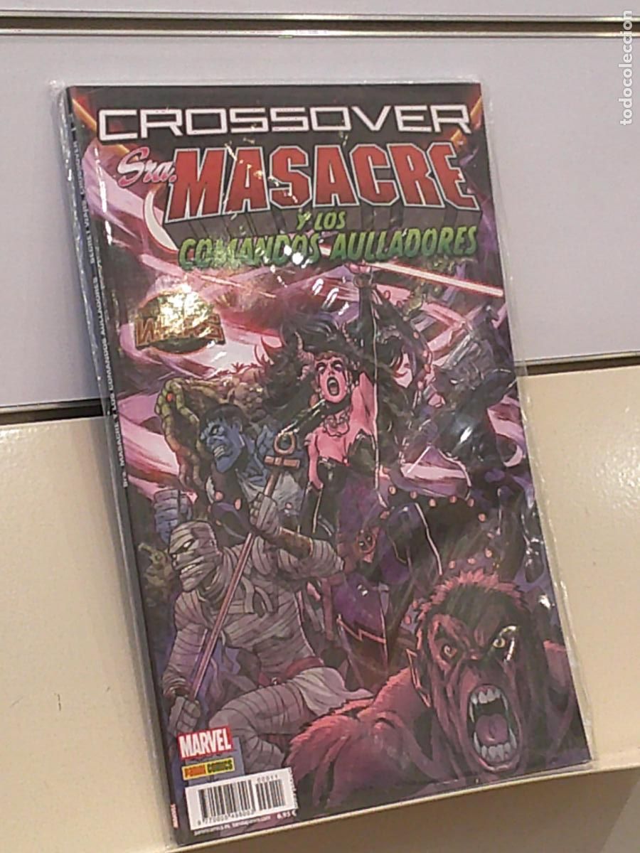 C&oacute;mics: CROSSOVER SRA. MASACRE Y LOS COMANDOS AULLADORES SECRET WARS MARVEL - PANINI - Foto 1