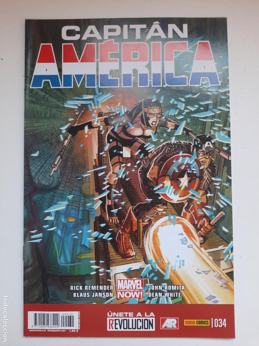 C&oacute;mics: CAPIT&Aacute;N AM&Eacute;RICA N&ordm; 34 - ED. PANINI - Foto 1