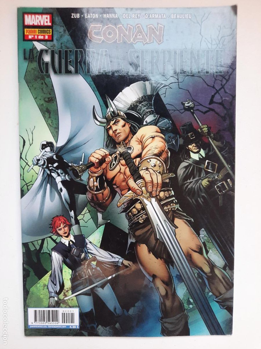 C&oacute;mics: CONAN, LA GUERRA DE LA SERPIENTE N&ordm; 1 DE 3 - ED. PANINI - Foto 1