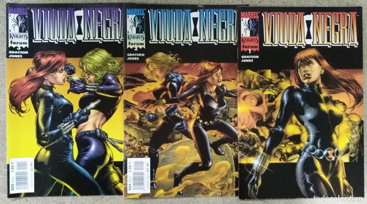 C&oacute;mics: Marvel Knights Viuda Negra Vol.1.Completa. 3 Comics.Marvel.Forum - Foto 1