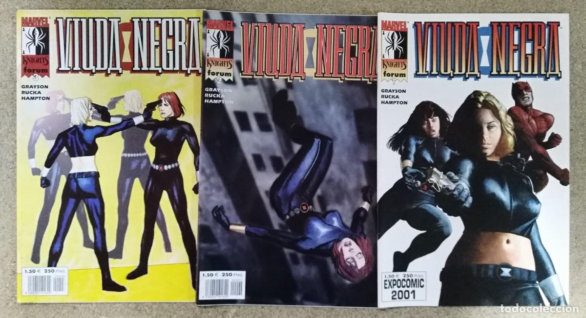 C&oacute;mics: Marvel Knights Viuda Negra Vol.2.Completa. 3 Comics.Marvel.Forum - Foto 1