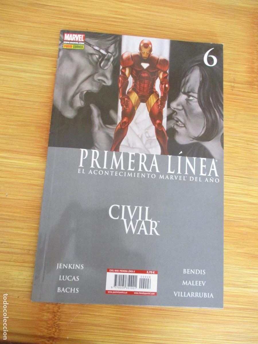 C&oacute;mics: MARVEL- CIVIL WAR N&ordm;. 6-PANINI-PRIMERA LINEA - Foto 1