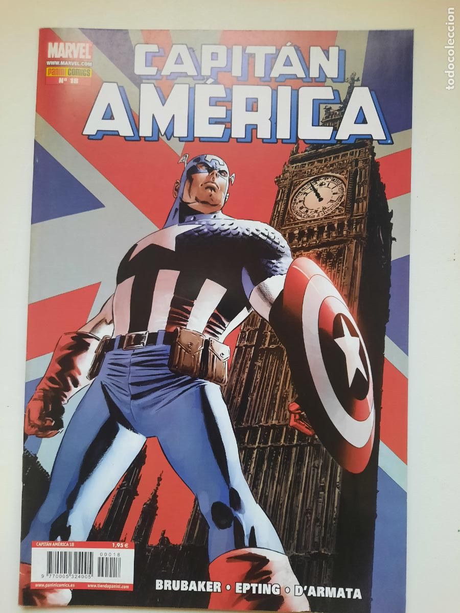 C&oacute;mics: CAPIT&Aacute;N AM&Eacute;RICA N&ordm; 18 -ED. PANINI - Foto 1