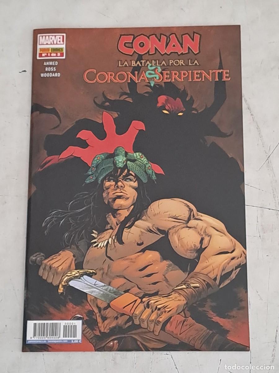 C&oacute;mics: Conan la batalla por la corona serpiente completa 3 n&uacute;meros, Panini en perfecto estado