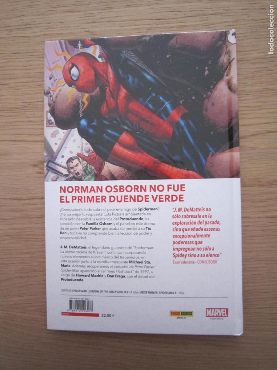 C&oacute;mics: C&Oacute;MIC - MARVEL - SPIDERMAN (LA SOMBRA DEL DUENDE VERDE) - 2024 - PANINI - Foto 2
