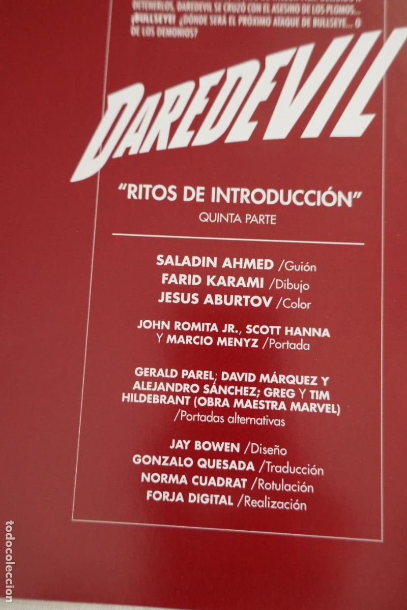 C&oacute;mics: DAREDEVIL N&ordm; 5 / 52 / AHMED - KUDER / MARVEL - PANINI - Foto 6