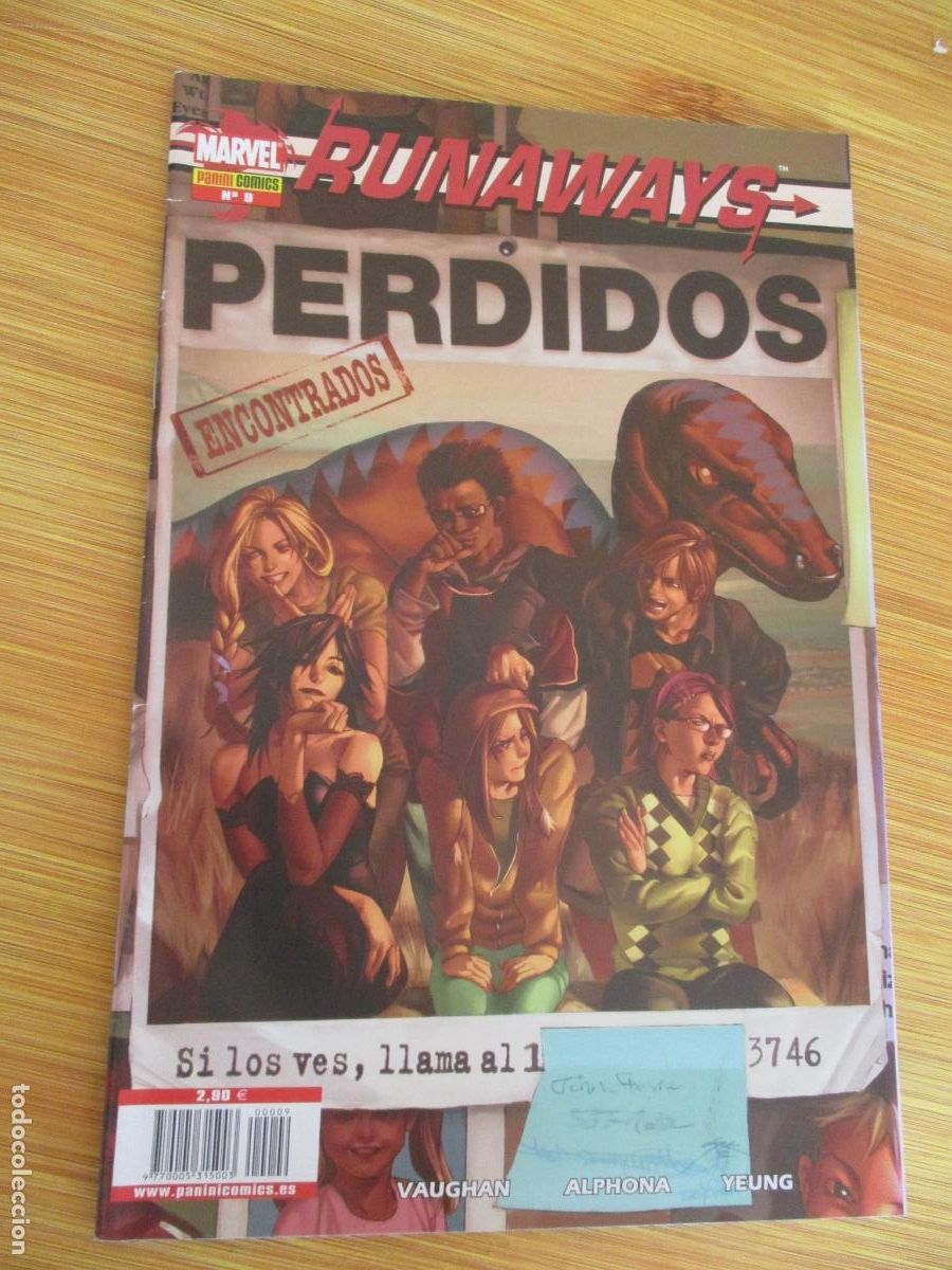 C&oacute;mics: MARVEL, PANINI COMICS- RUNAWAYS- N&ordm;. 9- PERDIDOS - Foto 1