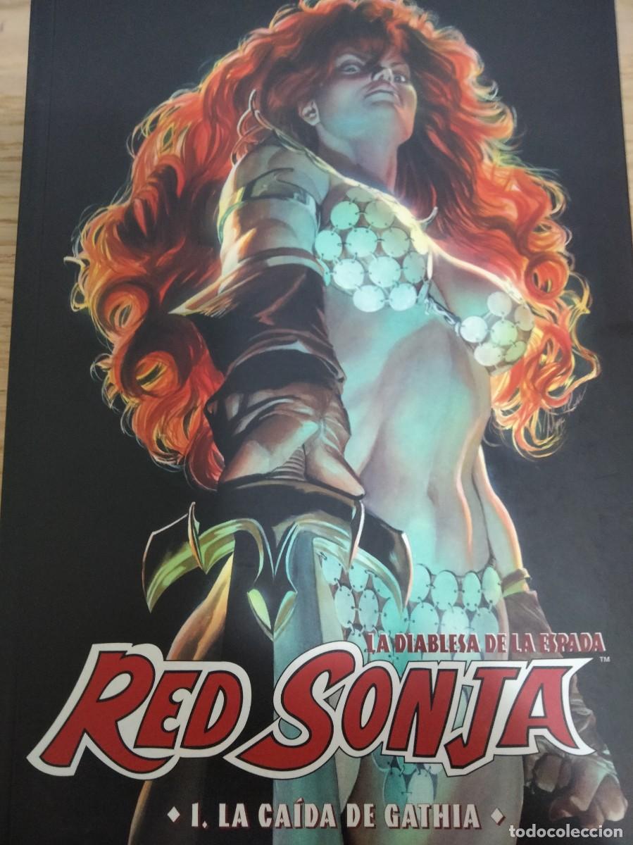 C&oacute;mics: Michael Avon Oeming. La diablesa de la espada: Red Sonja. La ca&iacute;da de Gathia. Conan. Robert Howard - Foto 1