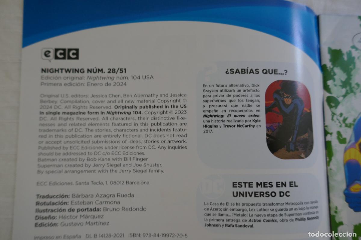 C&oacute;mics: NIGHTWING N.51 / 28 EL ASCENSO DEL INFRAMUNDO DC ECC - Foto 3