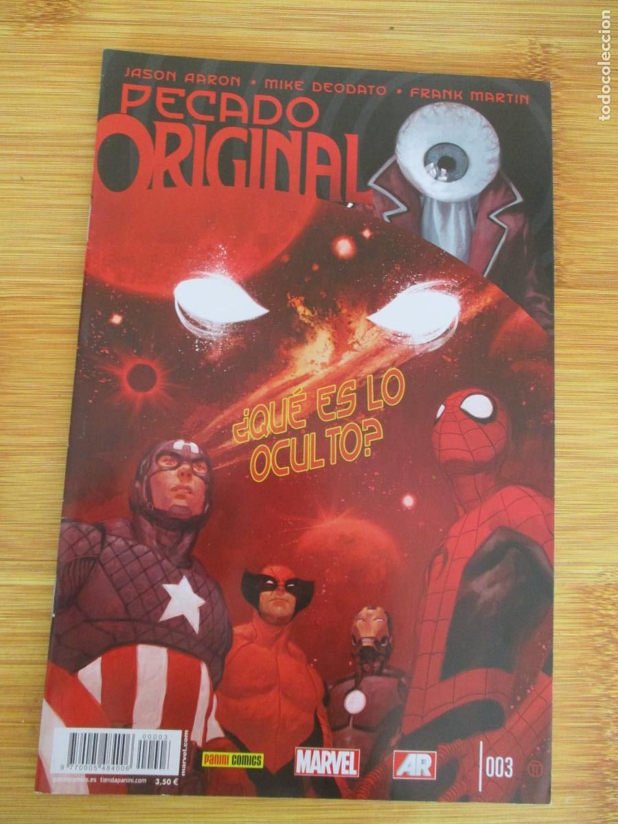 C&oacute;mics: MARVEL- PECADO ORIGINAL- &iquest; QU&Eacute; ES LO OCULTO ?-N&ordm;. 3- PANINI - Foto 1