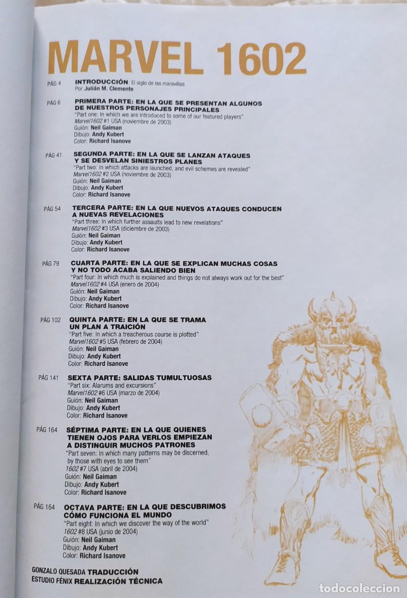 C&oacute;mics: Marvel 1602 de Neil Gaiman. Coleccionable marvel heroes 2003 - Foto 3