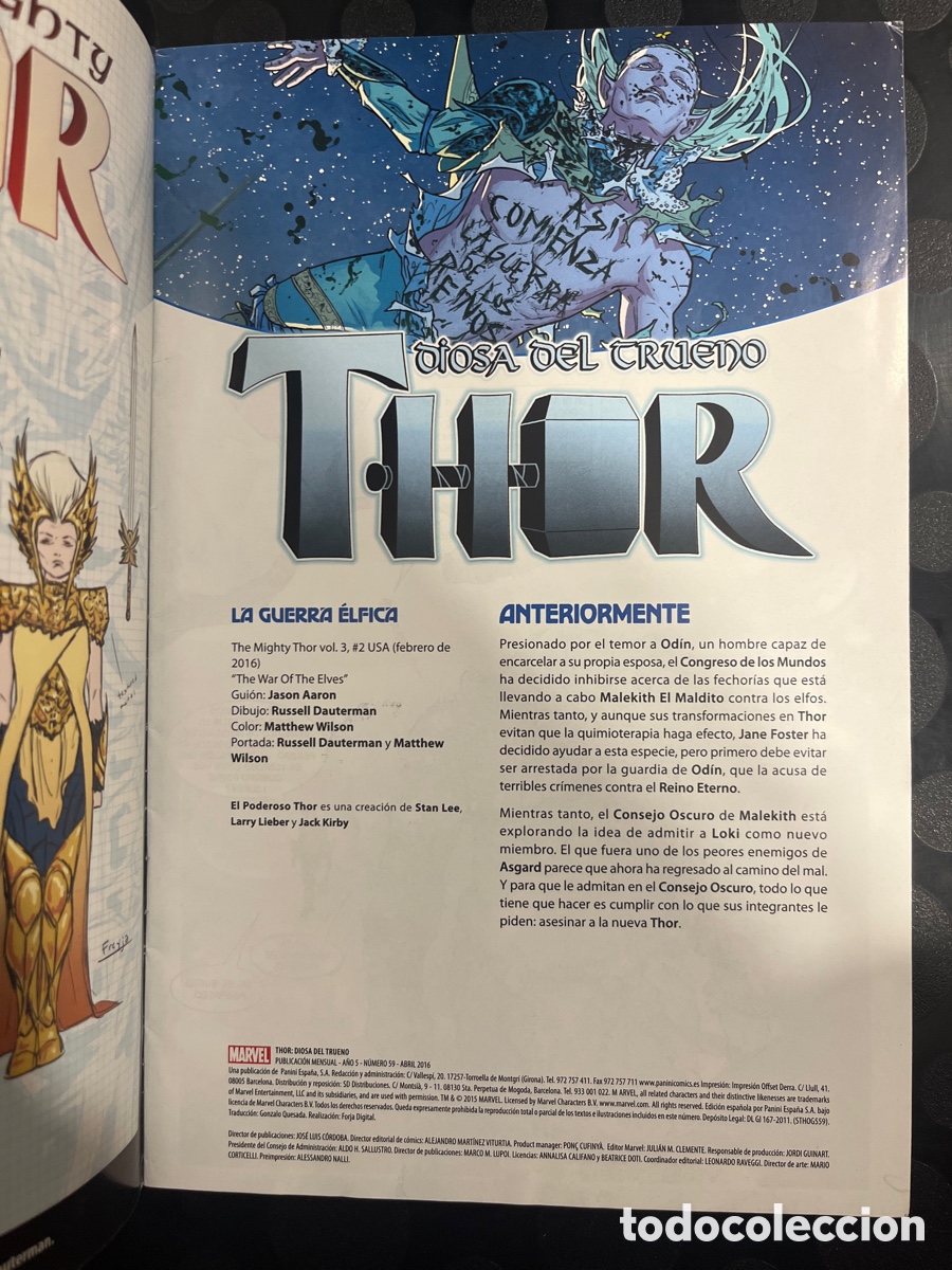 C&oacute;mics: THOR N.59 DIOSA DEL TRUENO : LA DIOSA &Eacute;LFICA ( 2011/&hellip; ) - Foto 3