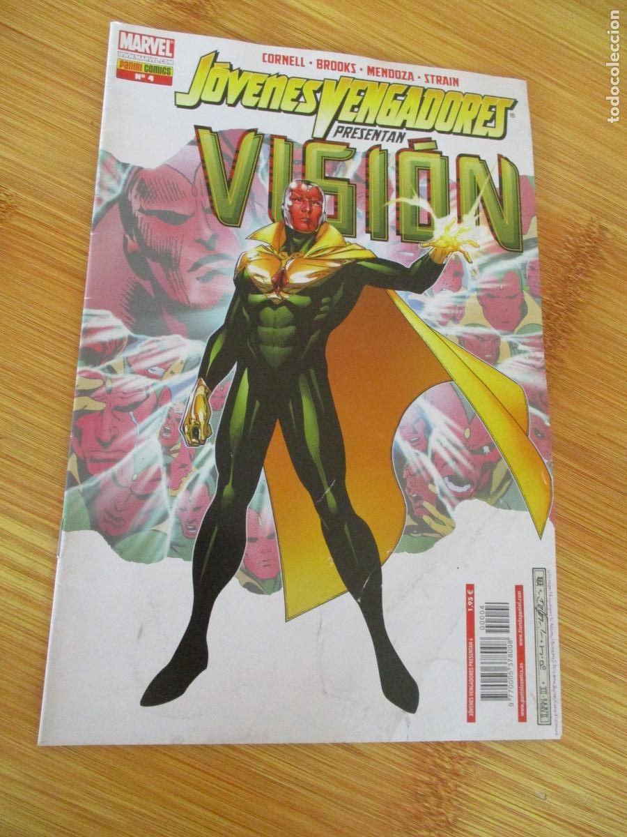 C&oacute;mics: MARVEL-J&Oacute;VENES VENGADORES , N&ordm;.4- PRESENTA: VISI&Oacute;N- PANINI - Foto 1