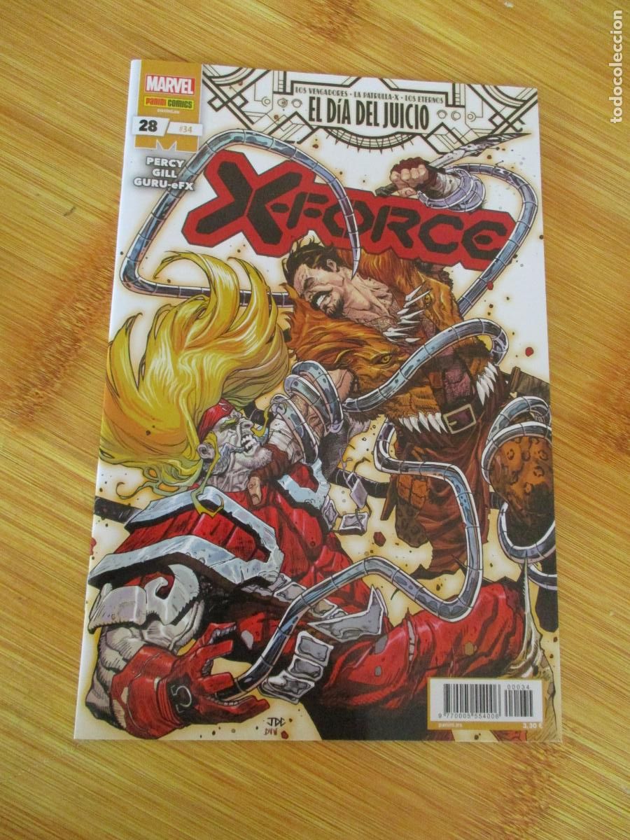 C&oacute;mics: MARVEL-EL D&Iacute;A DEL JUICIO, X- FORCE- N&ordm;.28/34- PANINI - Foto 1