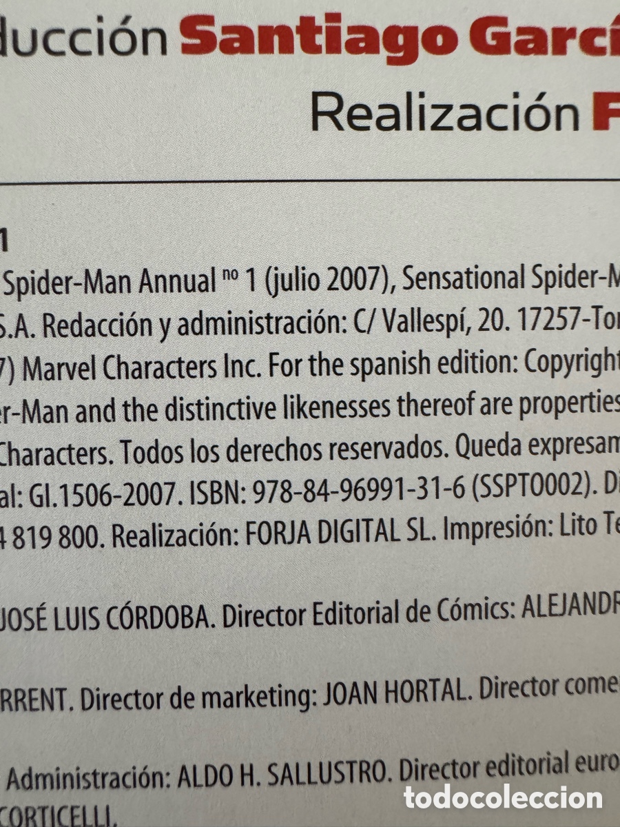 C&oacute;mics: C&ograve;mic spiderman especial panini 2007 - Foto 2