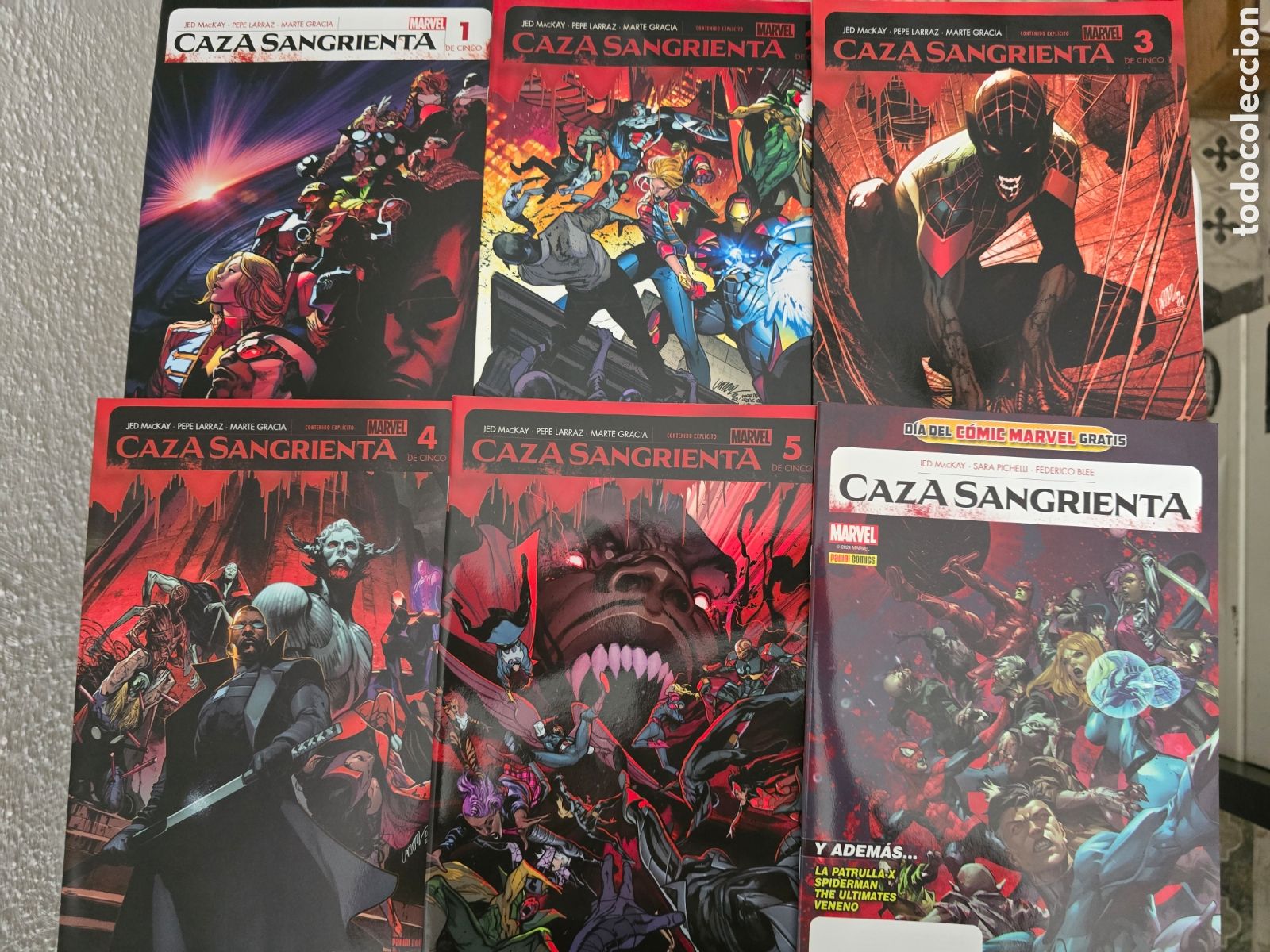 C&oacute;mics: CAZA SANGRIENTA. 5 COMICS COMPLETA + DIA DEL COMIC GRATIS - Foto 1