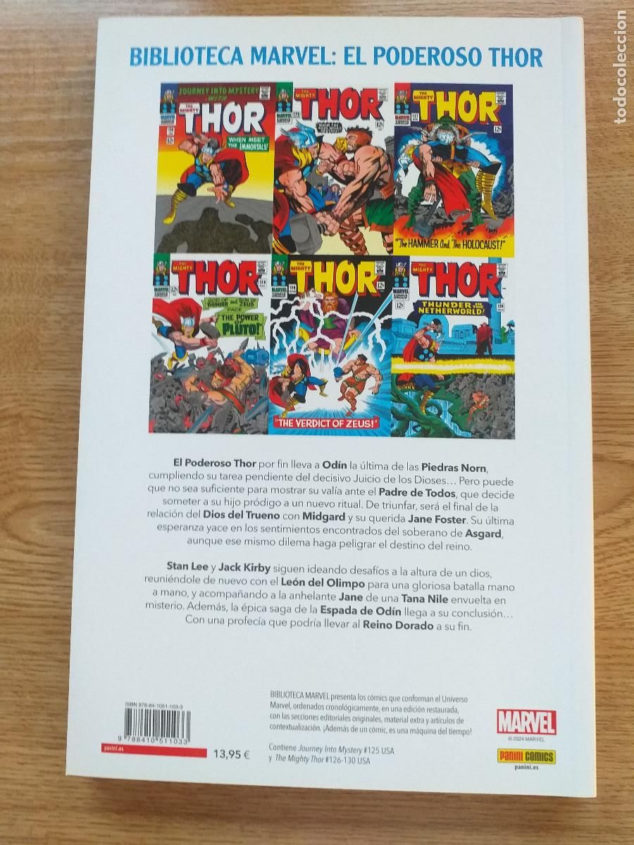 C&oacute;mics: BIBLIOTECA MARVEL - N&ordm; 47 - El Poderoso Thor N&ordm; 7 1964-65 - PANINI - Foto 2