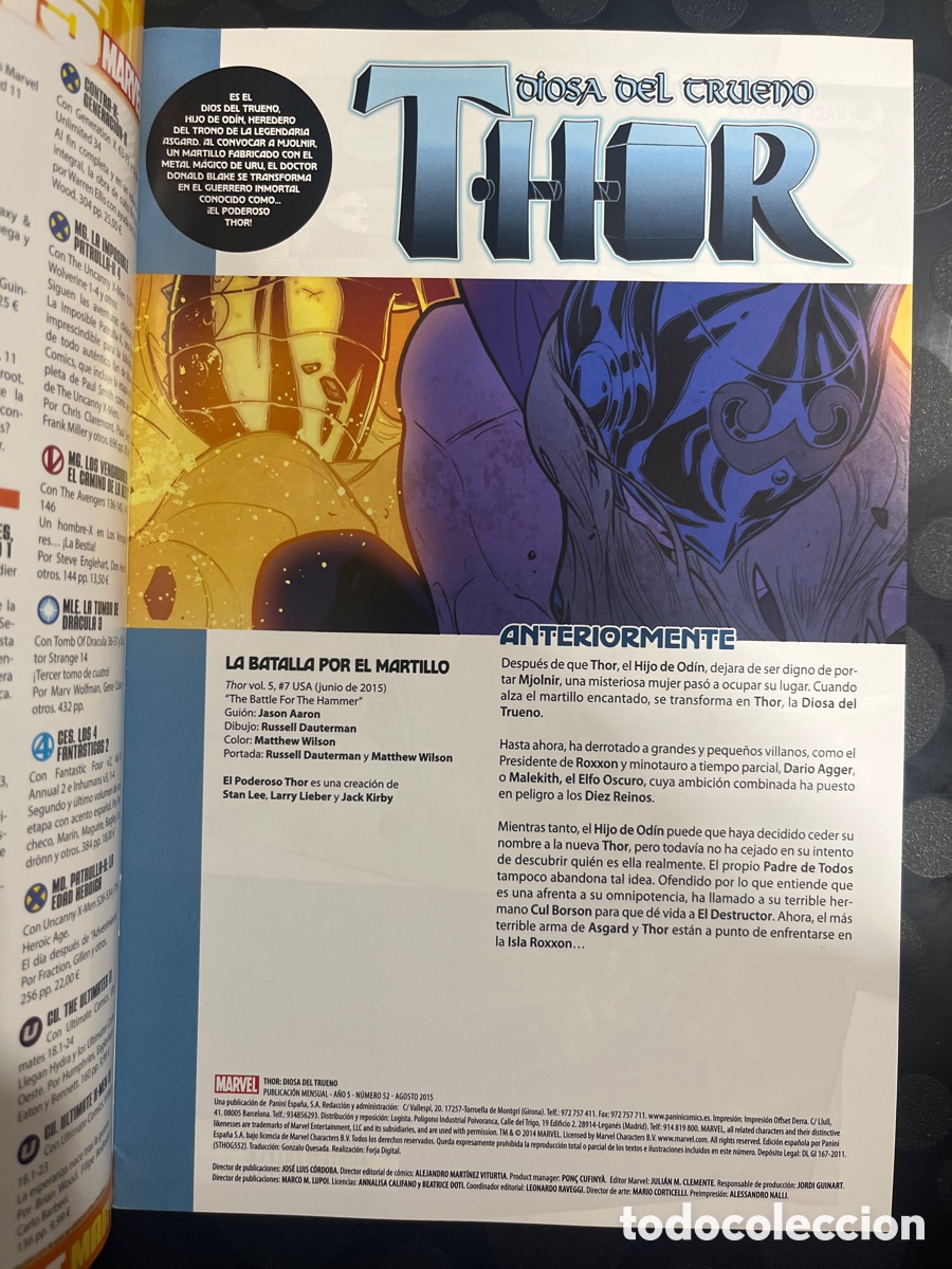 C&oacute;mics: THOR N.52 DIOSA DEL TRUENO ( 2011/&hellip; ) - Foto 3
