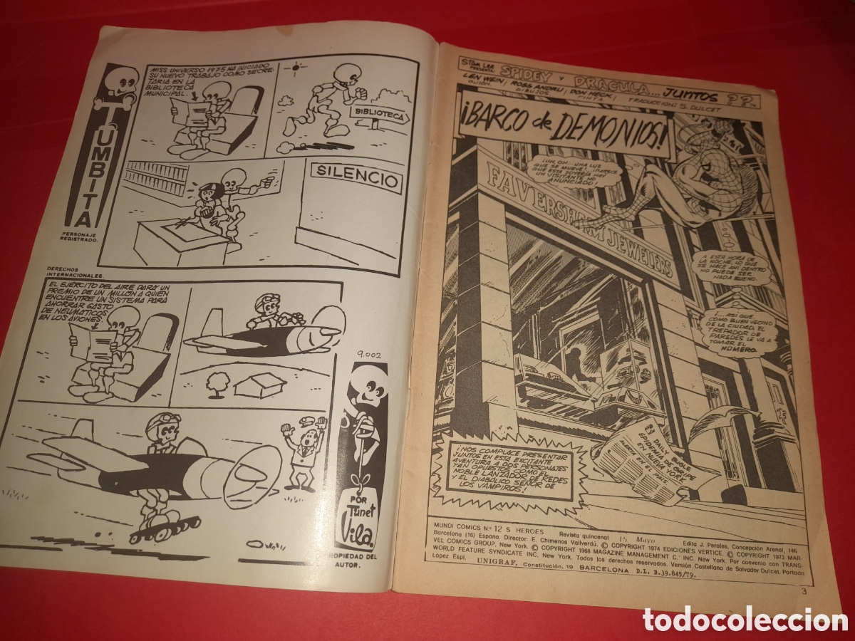C&oacute;mics: C&oacute;mic Spider-man n&uacute;mero 12 Marvel C&ograve;mics a&ntilde;o 1973 - Foto 4