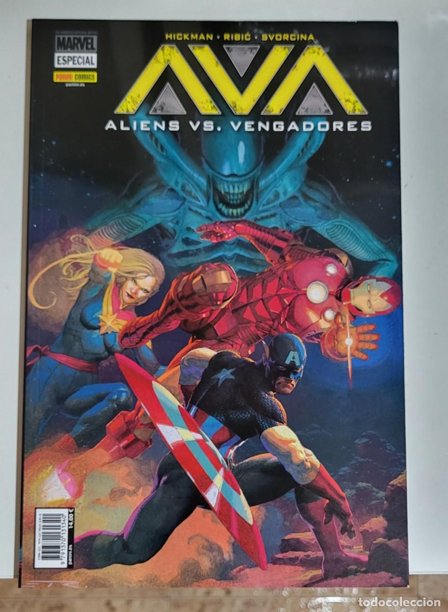 C&oacute;mics: ALIENS VS. VENGADORES / JONATHAN HICKMAN - ESAD RIBIC / MARVEL - PANINI - Foto 1