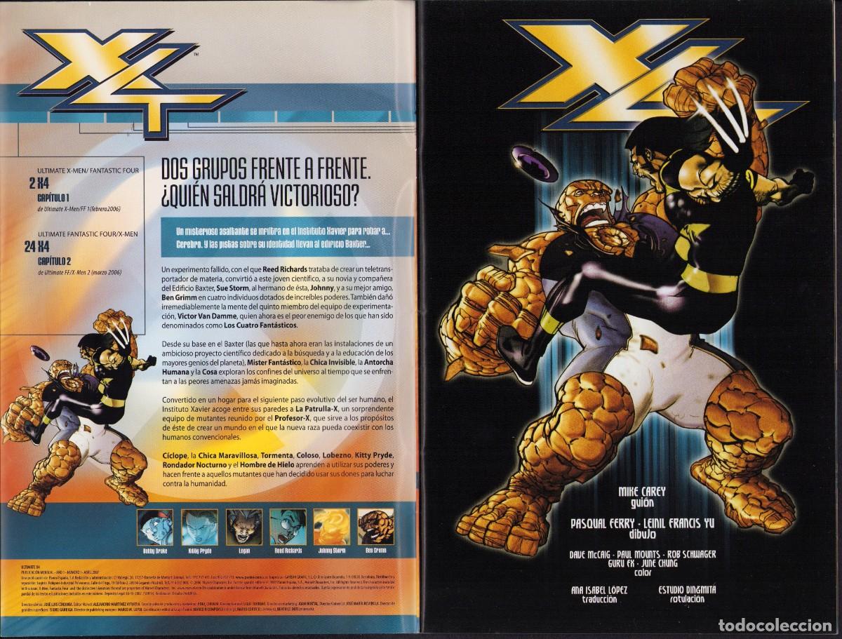 C&oacute;mics: Ultimate X4 N&ordm; 1 - Panini Comics 2007 - Foto 2