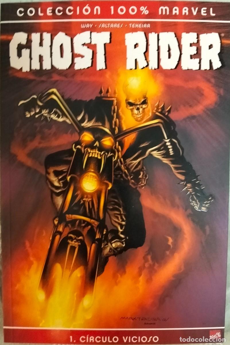 C&oacute;mics: GHOST RIDER N&ordm;1. COLECCI&Oacute;N 100% MARVEL. PANINI COMICS. (R&uacute;stica con solapas) - Foto 1