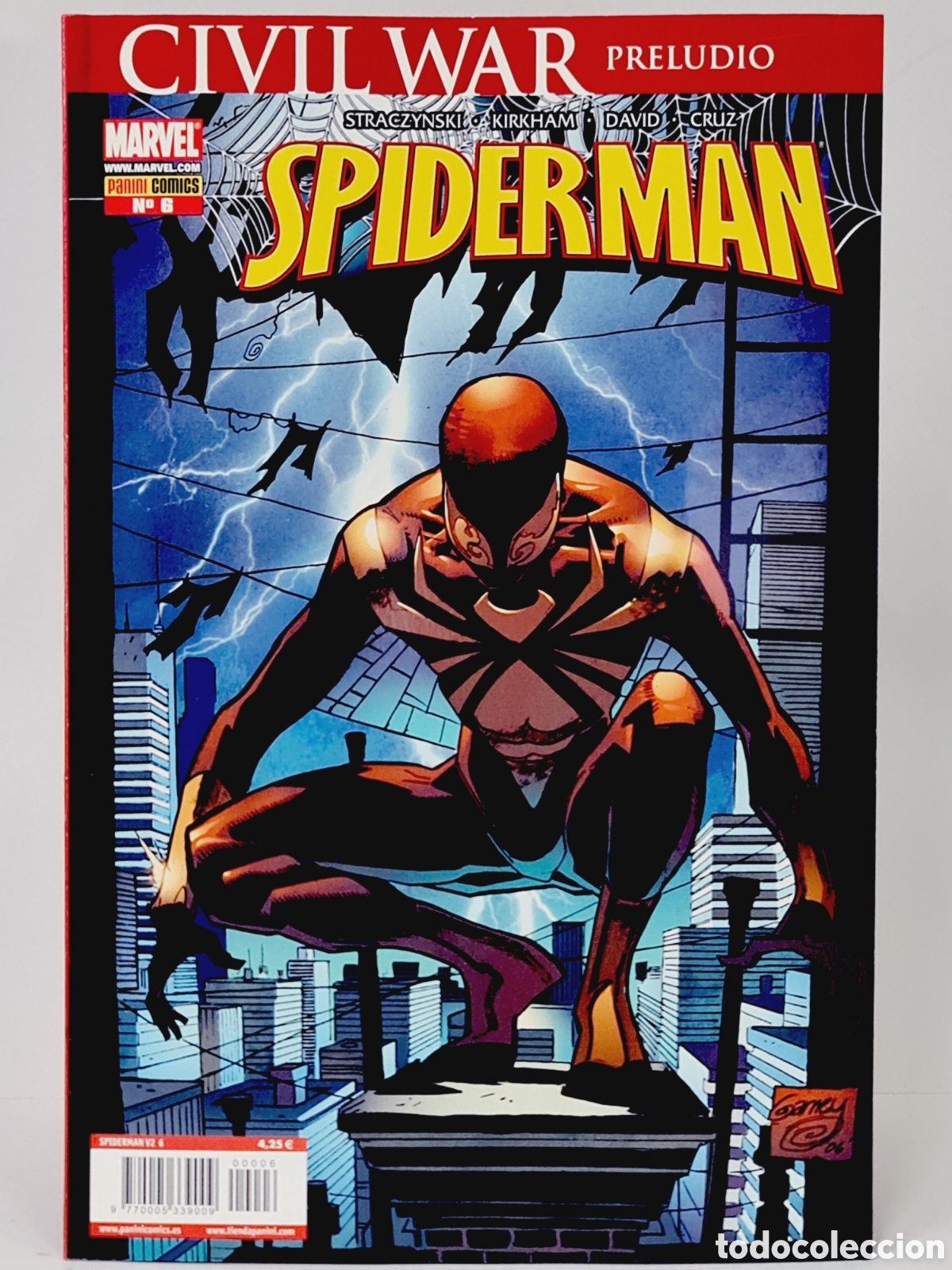 C&oacute;mics: CIVIL WAR SPIDERMAN 6 EXCELENTE ESTADO PANINI MARVEL SPIDER-MAN - Foto 1