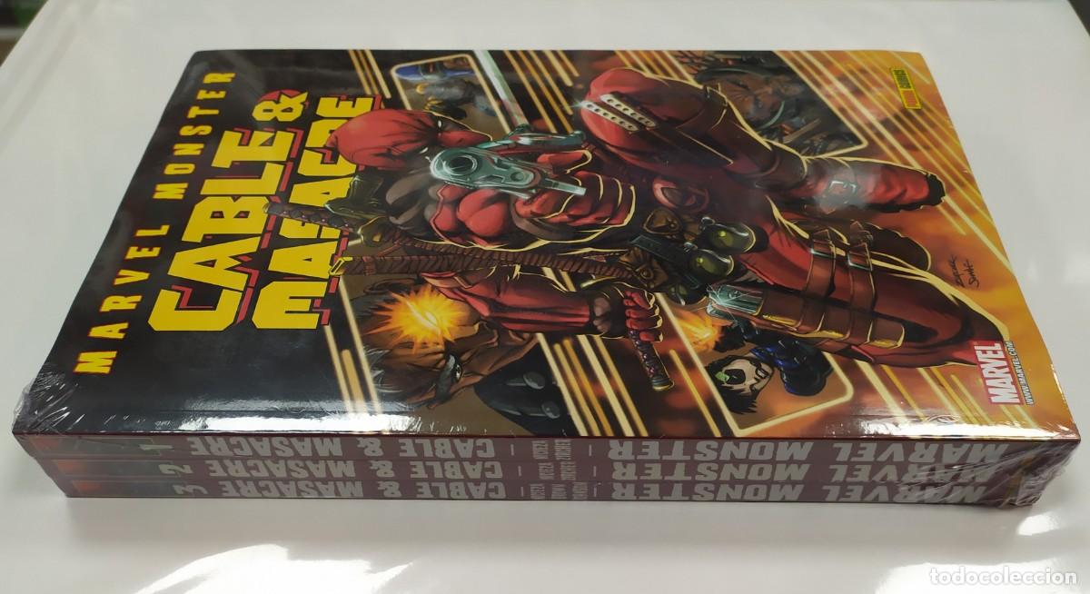 C&oacute;mics: MARVEL MONSTER. CABLE & MASACRE (2008-2011) - LOTE COMPLETO 1 AL 3. - Foto 2