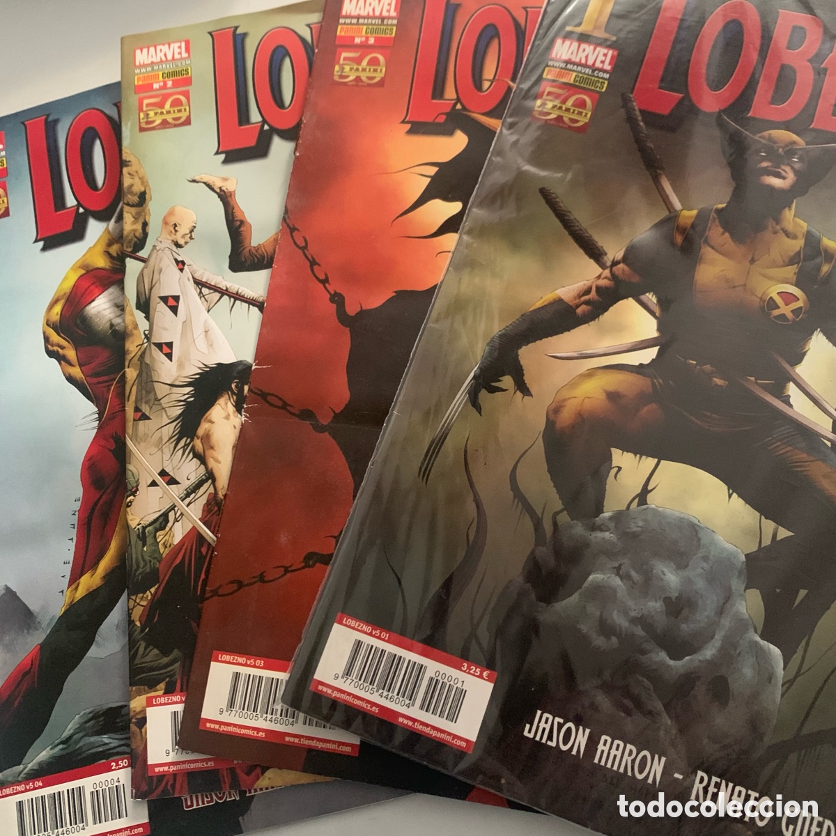 C&oacute;mics: lote comic lobezno n&ordm; 1-2-3-4 vol 5 panini marvel - Foto 1