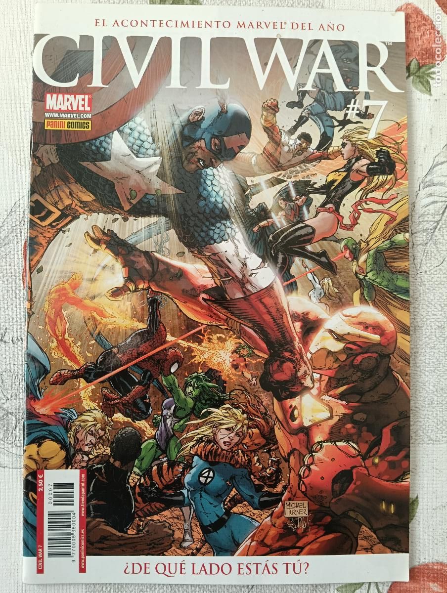 C&oacute;mics: CIVIL WAR N&ordm; 7 PANINI - Foto 1