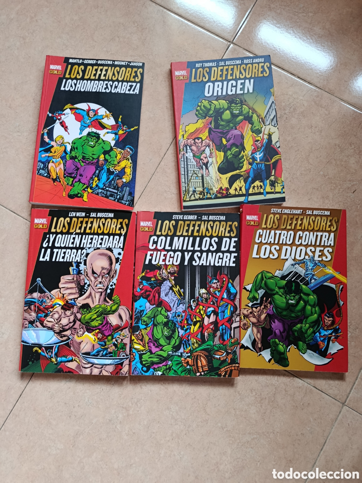 C&oacute;mics: Marvel gold los defensores 5 tomos panini - Foto 1