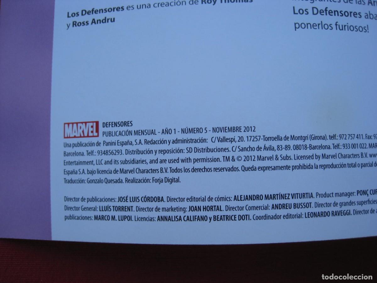 C&oacute;mics: DEFENSORES - N&ordm; 5 - PANINI. - Foto 6