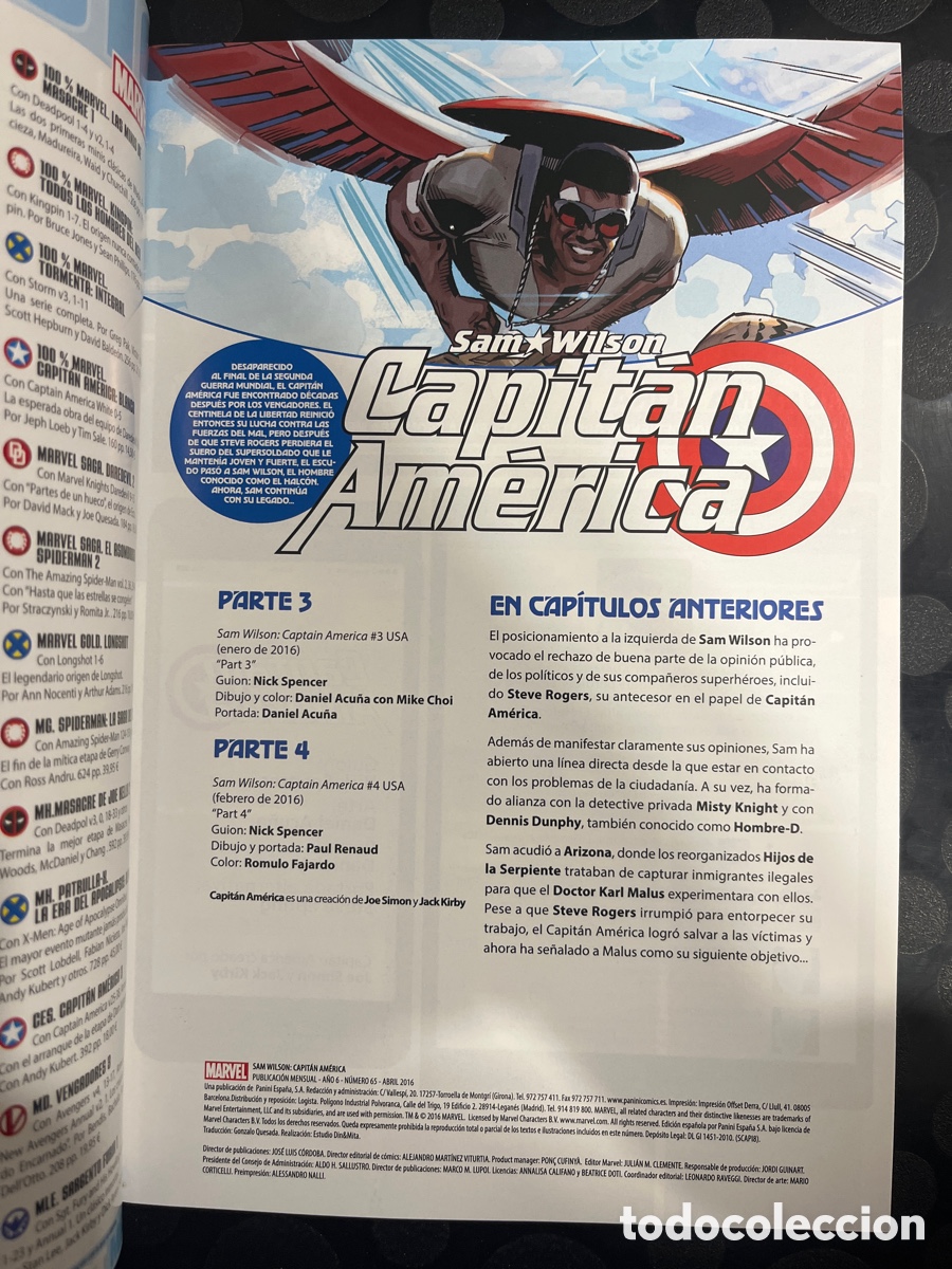 C&oacute;mics: CAPIT&Aacute;N AM&Eacute;RICA VOL.8 N.65 SAM WILSON ( 2011/... ) - Foto 3