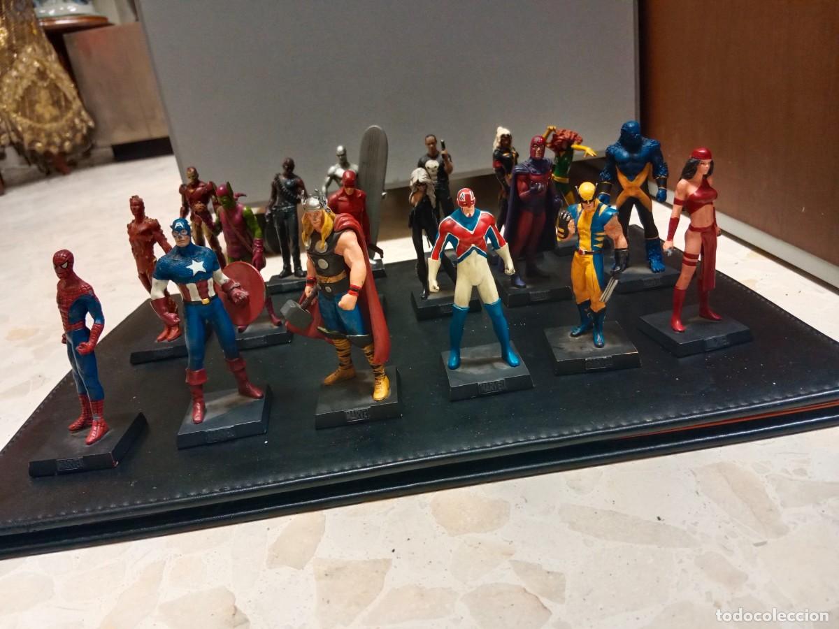 C&oacute;mics: 18 FIGURAS DE PLOMO ORIGINALES MARVEL 2006 a 2010 - SUPER HEROES - Foto 1