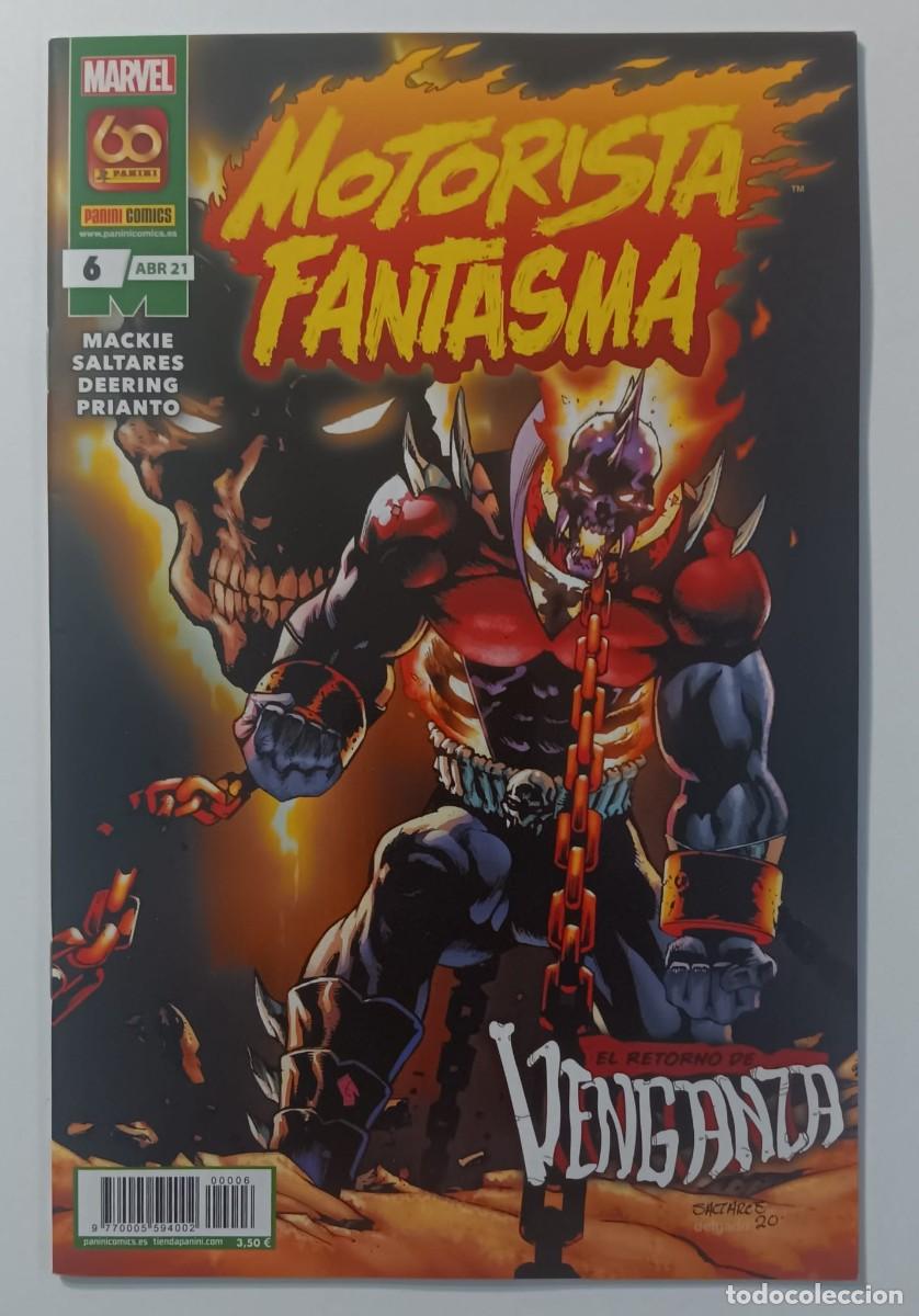 C&oacute;mics: COMIC MOTORISTA FANTASMA NUMERO 6 MARVEL PANINI - Foto 1