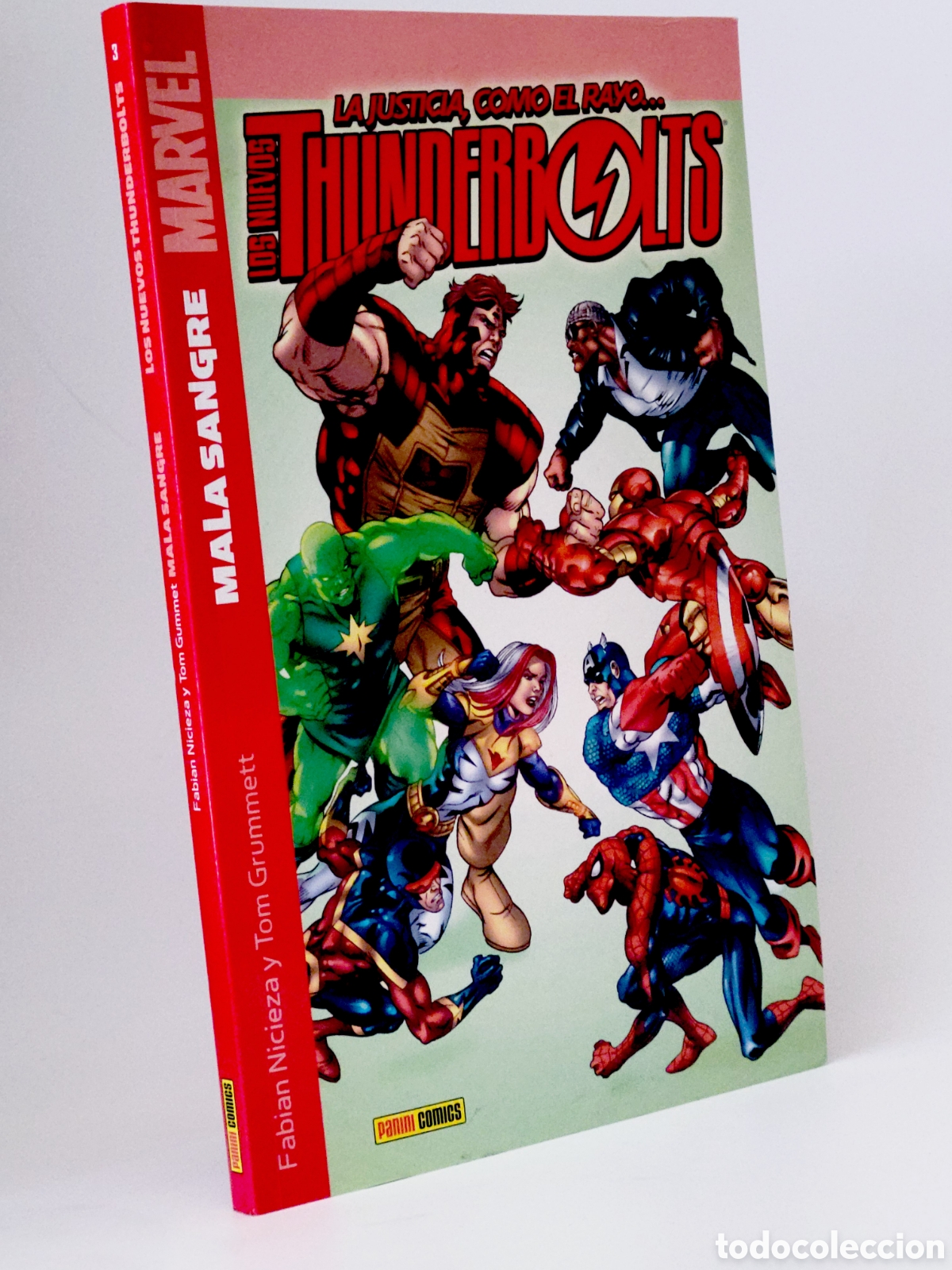 C&oacute;mics: C&Oacute;MIC DE KIOSCO THUNDERBOLTS 3 MALA SANGRE PANINI MARVEL - Foto 1
