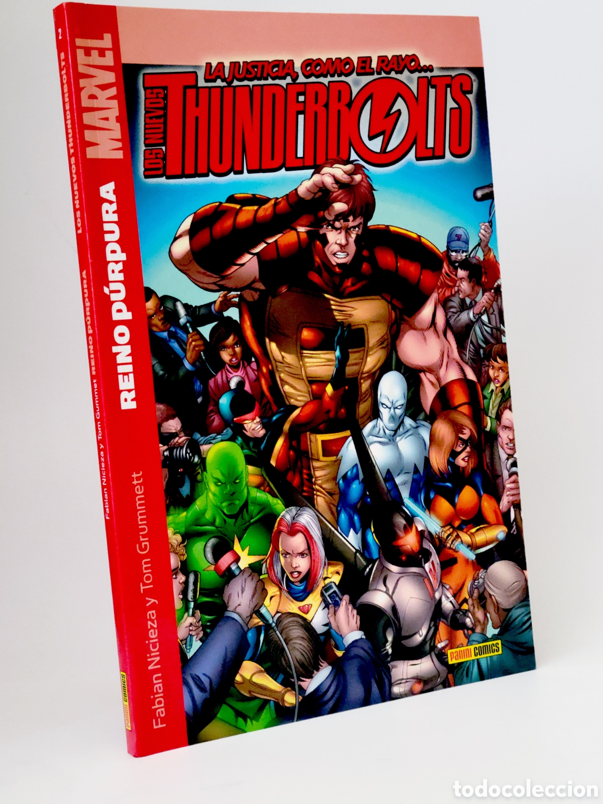 C&oacute;mics: C&Oacute;MIC EXCELENTE THUNDERBOLTS 2 REINO P&Uacute;RPURA PANINI MARVEL - Foto 1