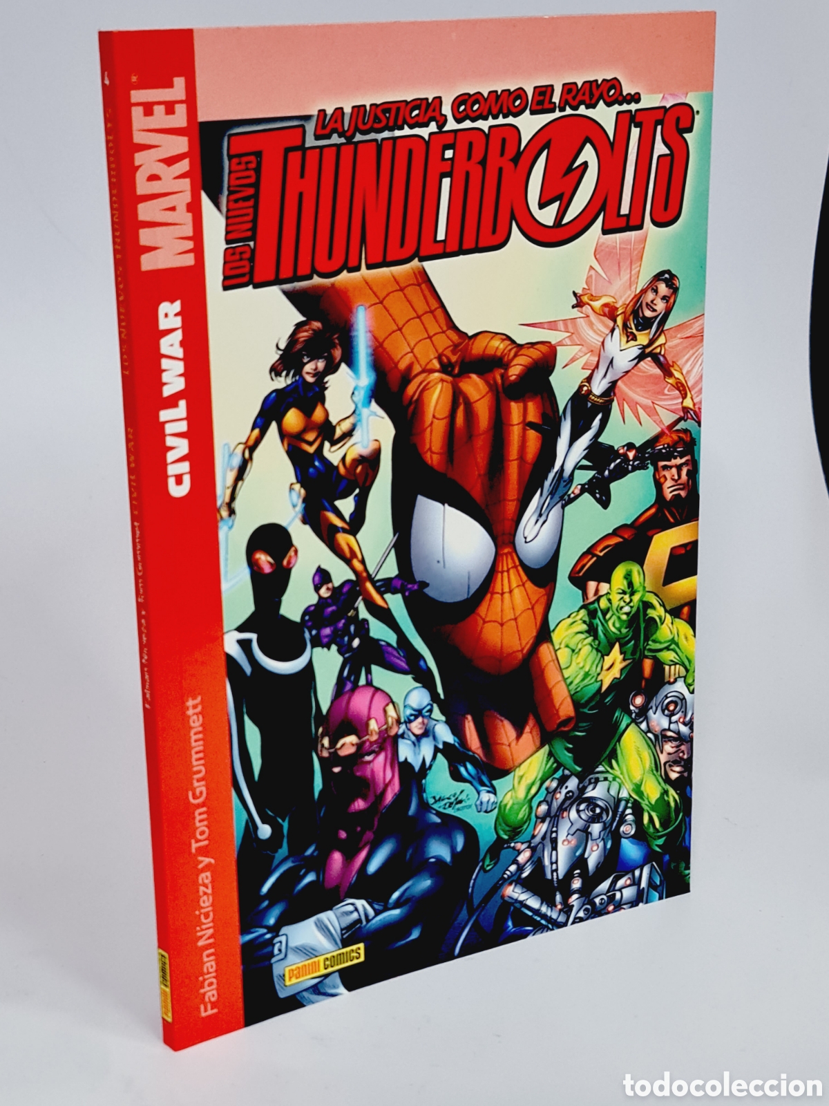 C&oacute;mics: C&Oacute;MIC DE KIOSCO LOS NUEVOS THUNDERBOLT CIVIL WAR 4 PANINI MARVEL - Foto 1