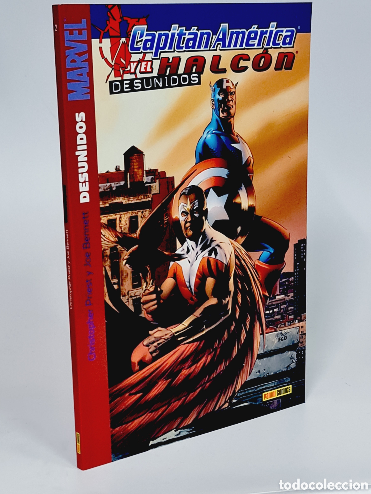 C&oacute;mics: C&Oacute;MIC DE KIOSCO CAPIT&Aacute;N AM&Eacute;RICA Y EL HALC&Oacute;N 2 DESUNIDOS PANINI MARVEL - Foto 1