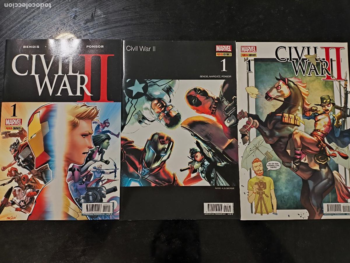 C&oacute;mics: Grapas Civil War II 1 en 3 ediciones - Foto 1