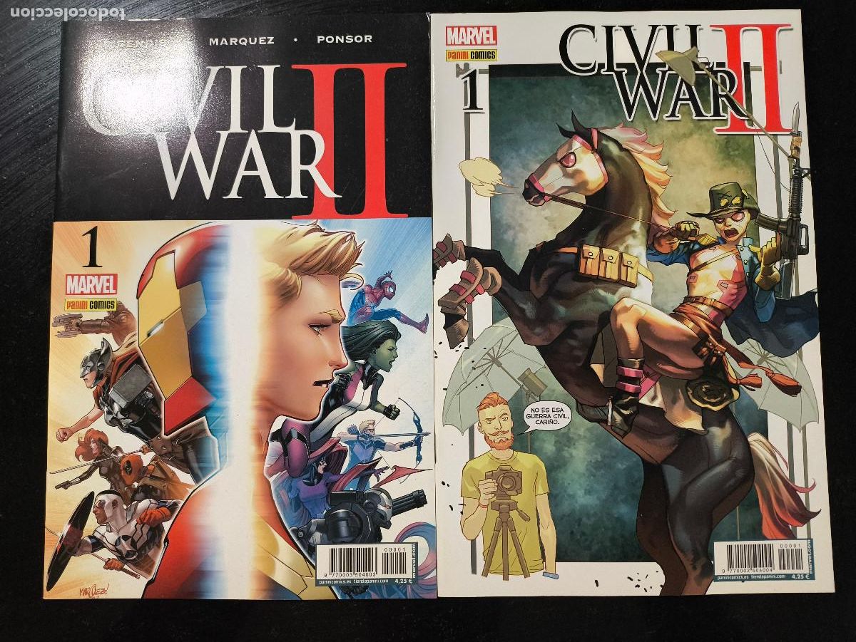Fumetti: Grapas Civil War II 1 en 2 ediciones