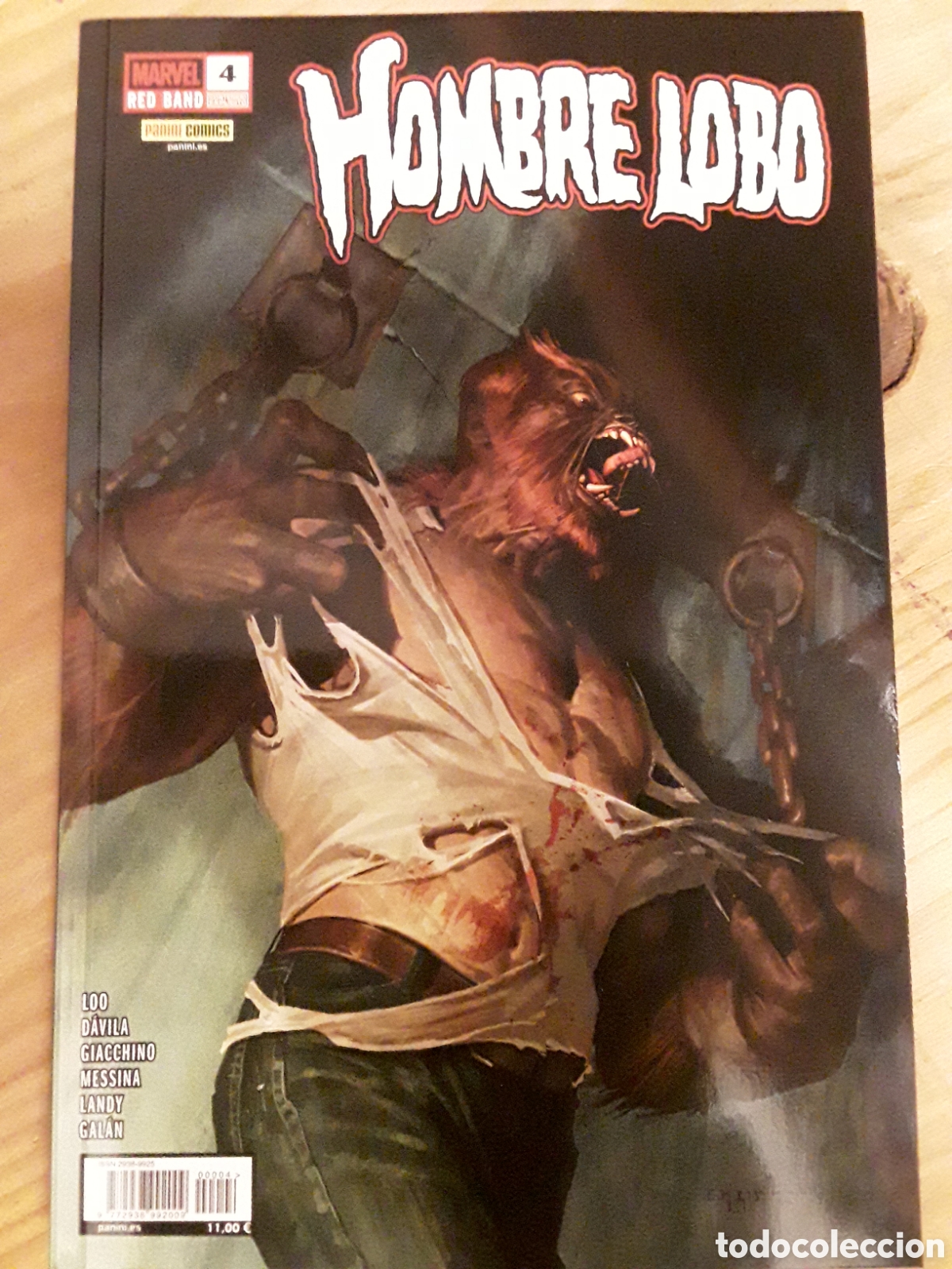 Comics: Hombre Lobo (RED BAND) 4 - Loo, D&aacute;vila, Giacchino, Messina, Landy, Gal&aacute;n - Panini / Marvel