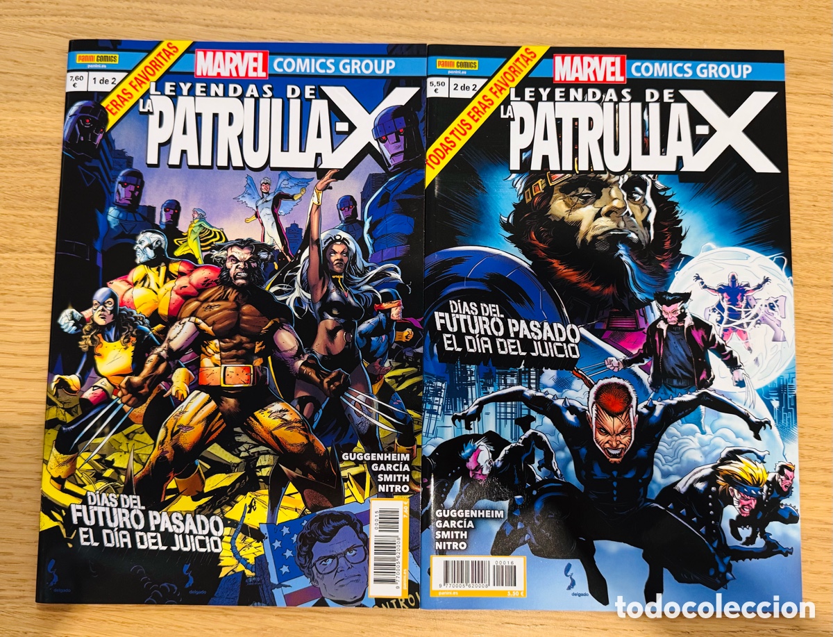 Comics: Leyendas de la Patrulla-X: D&iacute;as del futuro pasado el d&iacute;a del juicio 1 y 2 (grapa) Colecci&oacute;n Completa