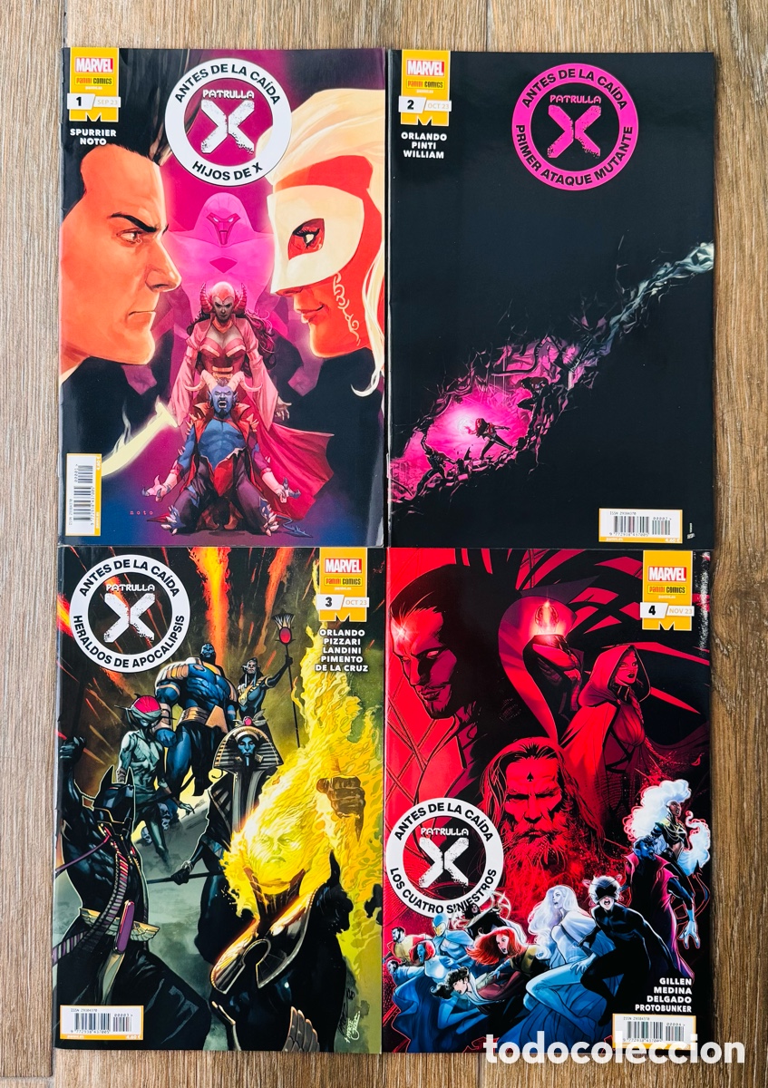Comics: Patrulla-X: Antes de la Ca&iacute;da 1 2 3 4 (Colecci&oacute;n Completa) Panini Marvel