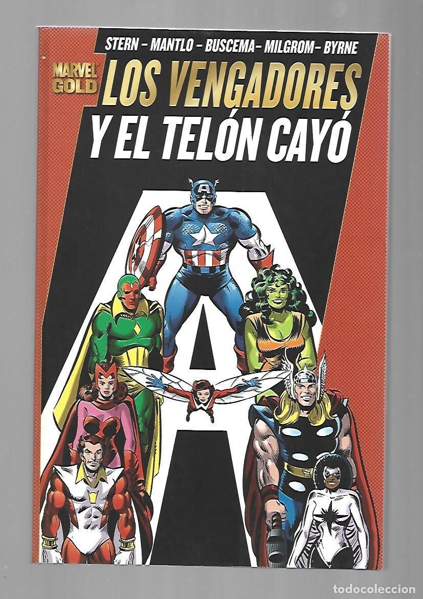 C&oacute;mics: Marvel Gold, Los Poderosos Vengadores 3: y el tel&oacute;n cay&oacute;, 2011, Panini, impecable - Foto 1