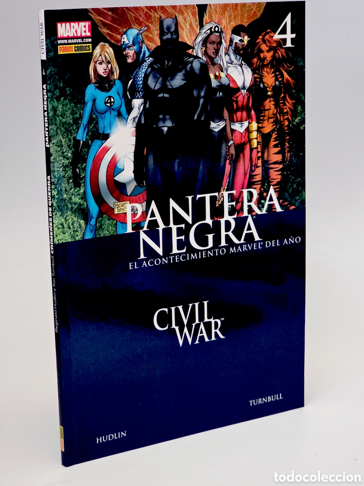 C&oacute;mics: C&Oacute;MIC DE KIOSCO CIVIL PANTERA NEGRA 4 PANINI C&Oacute;MICS MARVEL - Foto 1