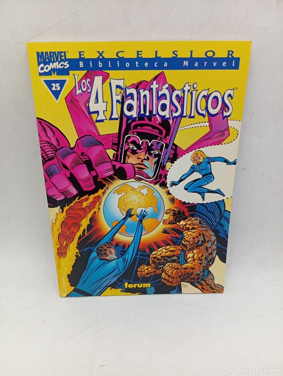 C&oacute;mics: LOS 4 FANTASTICOS. N&ordm; 25. EXCELSIOR. BIBLIOTECA MARVEL. FORUM. MARVEL COMICS. - Foto 1