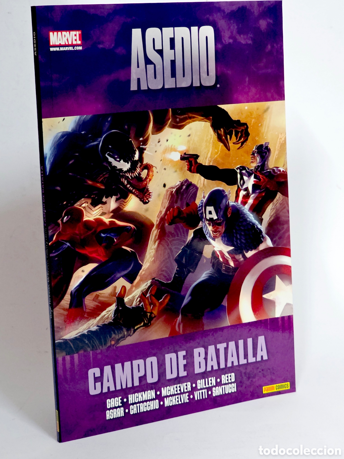 C&oacute;mics: C&Oacute;MIC DE KIOSCO ASEDIO CAMPO DE BATALLA PANINI MARVEL - Foto 1