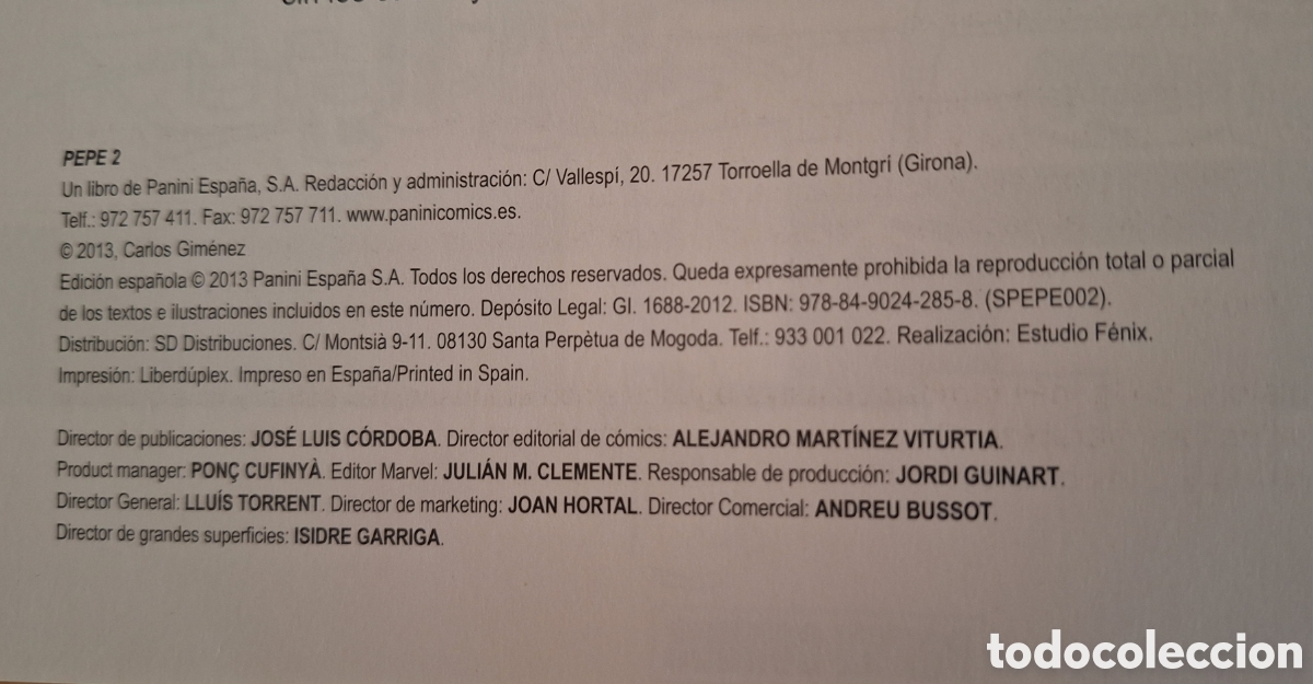 C&oacute;mics: PEPE DE CARLOS GIMENEZ VOL. 1 y VOL. 2 de PANINI COMICS - Foto 10