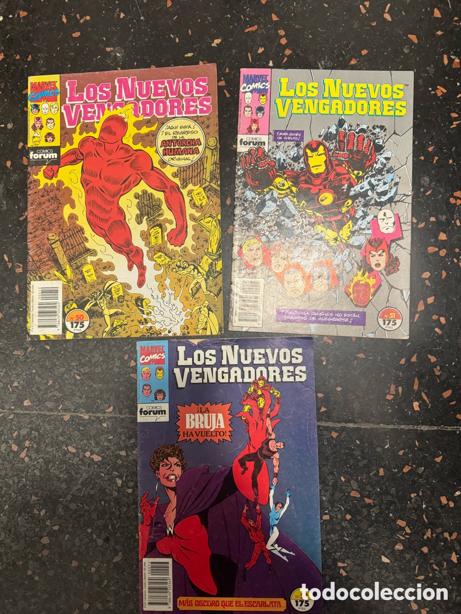 C&oacute;mics: Lote 11 Comics Los nuevos vengadores Marvel - Foto 3